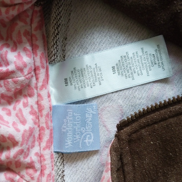 disney aristocats marie zip-up hoodie sweatshirt 18 months baby girl - Picture 4 of 10